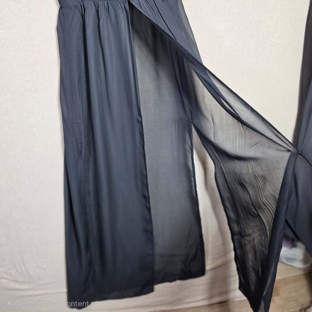 Wolfe & Whistle Open Front Maxi Dress Duster Womens 8 Deep V Tropical Maxi Fairy - Picture 2 of 16